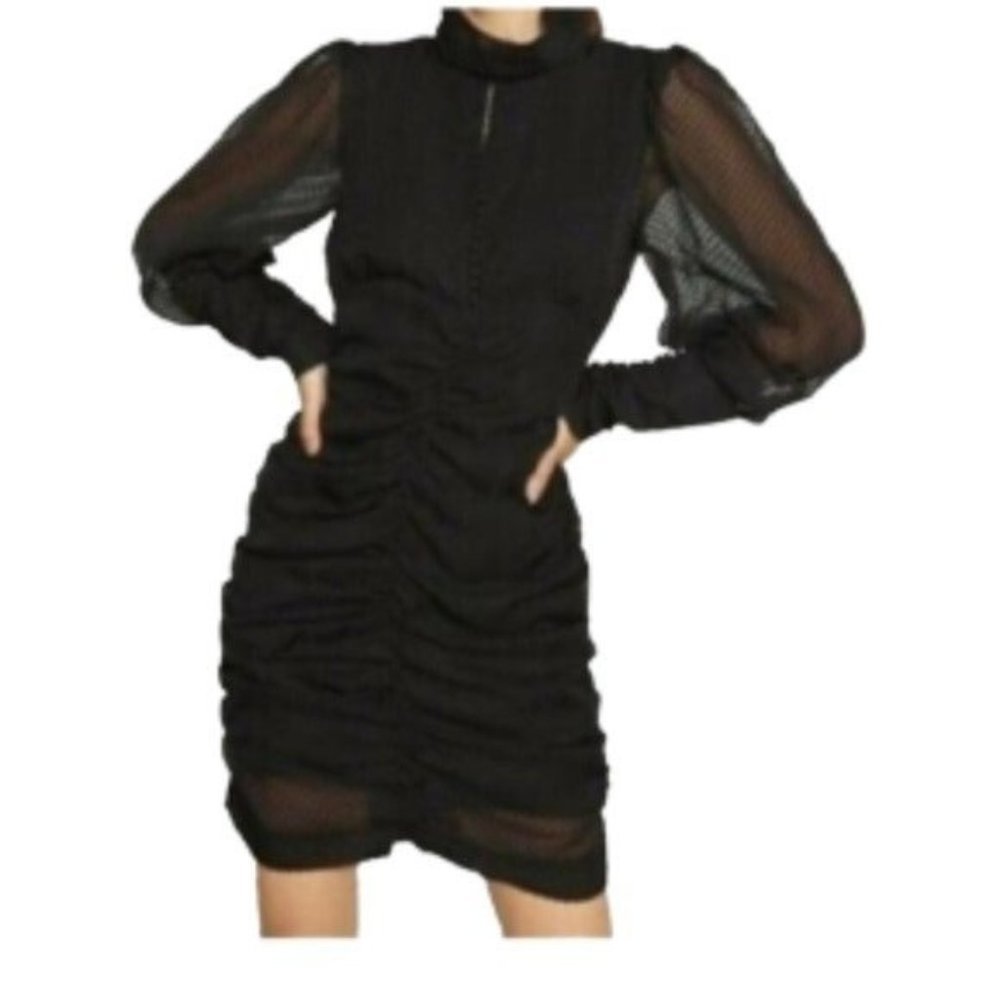 House OF HARLOW 1960  REVOLVE LONG BALLOON SLEEVE MINI DRESS NEW W/O TAG